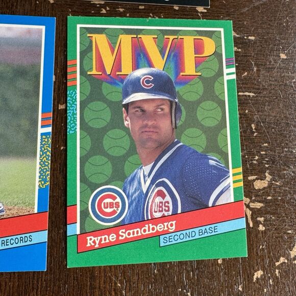 Ryne Sandberg 12 Card Lot With Topps Baseball Leaf Panini Post Score Upper Deck - Picture 13 of 13